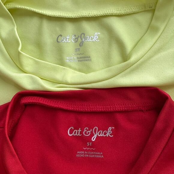 Toddler Boys Cat and Jack Rash Guard Set of 2 Sz 5T - Picture 3 of 4